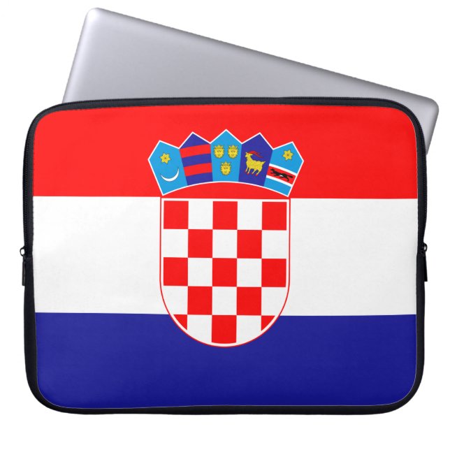 Capa Para Notebook Bandeira da Croácia (Frente)