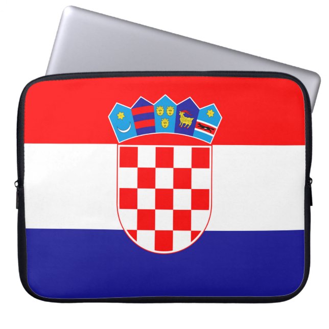 Capa Para Notebook Bandeira da Croácia (Frente)