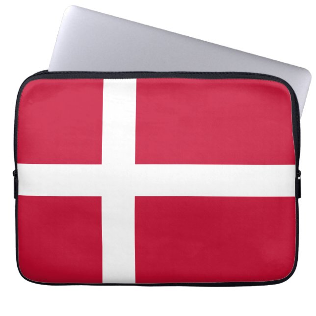 Capa Para Notebook bandeira da Dinamarca (Frente)