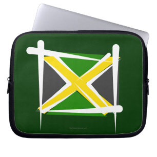 Capa Para Notebook Bandeira da escova de Jamaica