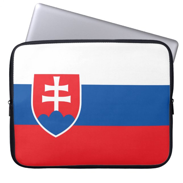 Capa Para Notebook Bandeira da Eslováquia (Frente)