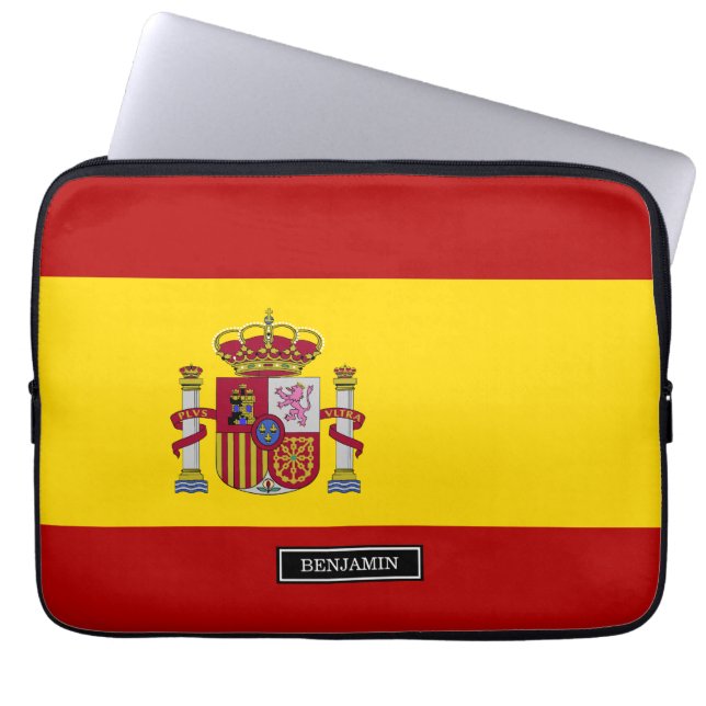 Capa Para Notebook Bandeira da espanha (Frente)