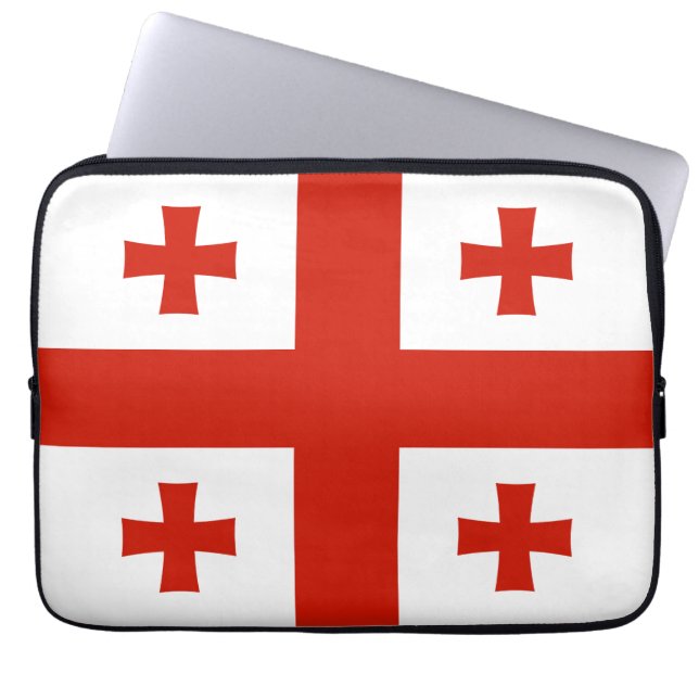 Capa Para Notebook Bandeira da Geórgia (Frente)