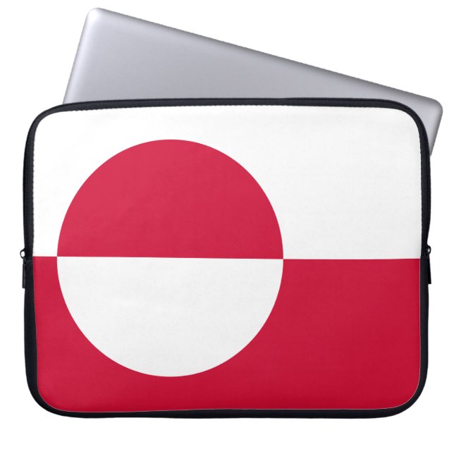 Capa Para Notebook Bandeira da Gronelândia (Frente)