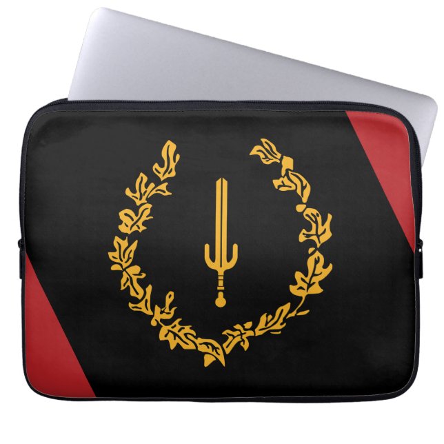 Capa Para Notebook Bandeira da Herança Americana Negra (Frente)