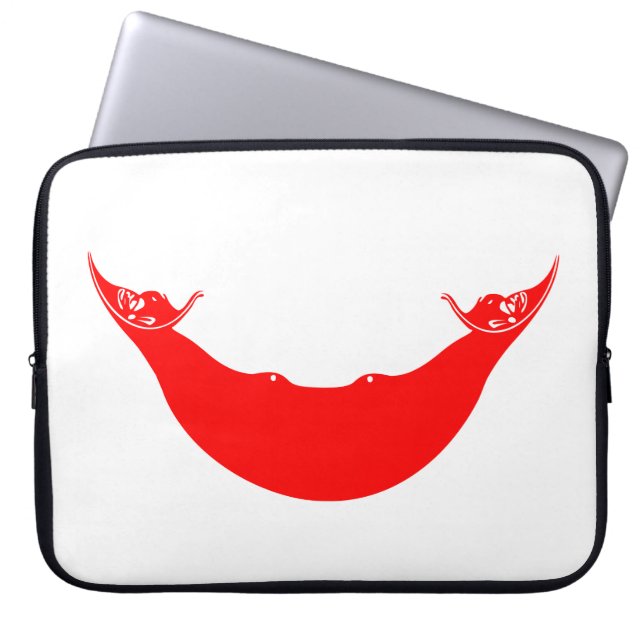Capa Para Notebook Bandeira da Ilha da Páscoa (Rapa Nui) (Frente)