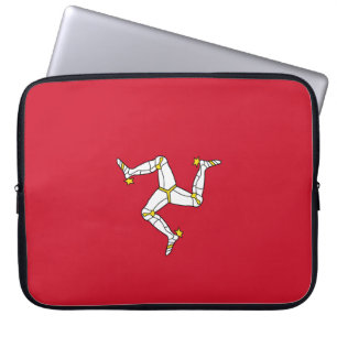 Capa Para Notebook Bandeira da Ilha de Man