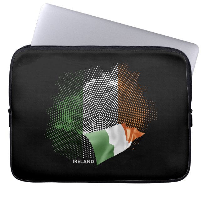 Capa Para Notebook bandeira da Irlanda (Frente)
