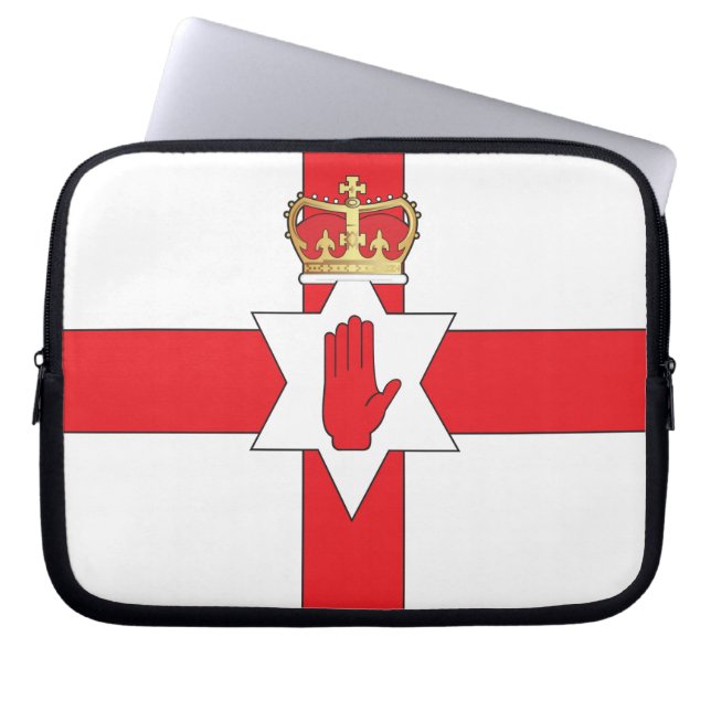Capa Para Notebook Bandeira da Irlanda do Norte (Frente)