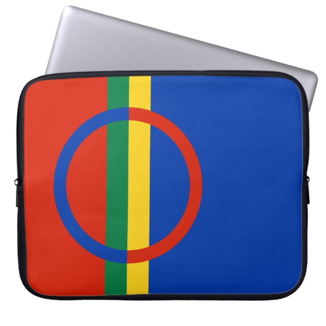 Capa Para Notebook Bandeira da Lapónia (Natal) (Sami) (Laplander) (Frente)