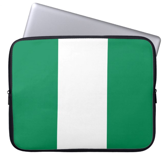 Capa Para Notebook Bandeira da Nigéria (Frente)
