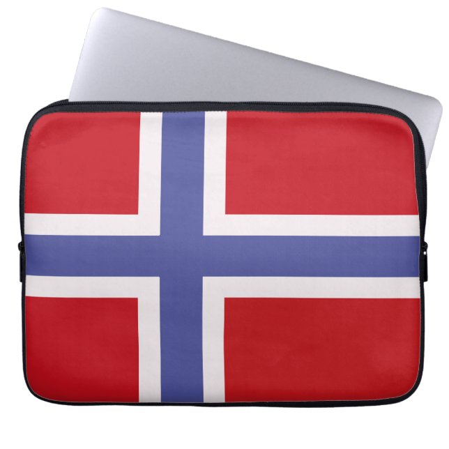 Capa Para Notebook Bandeira da Noruega (Frente)