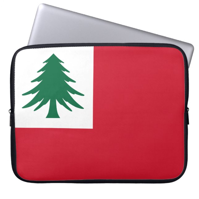Capa Para Notebook Bandeira da Nova Inglaterra (Frente)