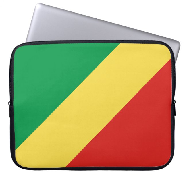 Capa Para Notebook Bandeira da República do Congo (Frente)