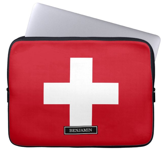 Capa Para Notebook Bandeira da suiça (Frente)