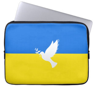 Capa Para Notebook Bandeira da Ucrânia - Vara da Paz - Liberdade - P