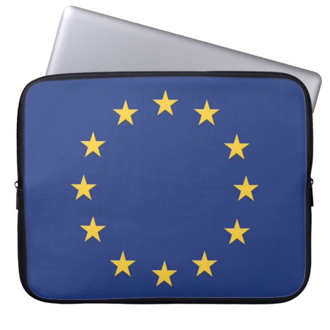 Capa Para Notebook Bandeira da União Europeia (Frente)