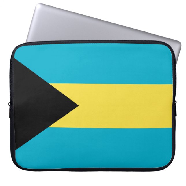 Capa Para Notebook Bandeira das Baamas (Frente)