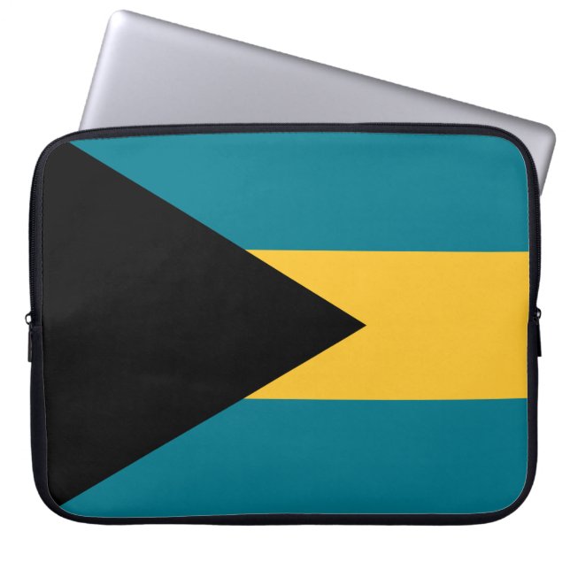 Capa Para Notebook Bandeira das Baamas (Frente)