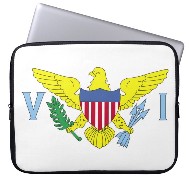 Capa Para Notebook Bandeira das Ilhas Virgens dos Estados Unidos (Frente)