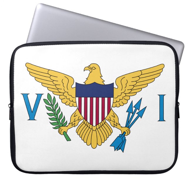Capa Para Notebook Bandeira das Ilhas Virgens dos Estados Unidos (Frente)