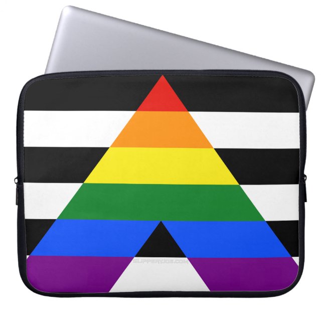 Capa Para Notebook Bandeira de aliado straight da SlipperyJoe's lisa  (Frente)