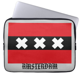 Capa Para Notebook Bandeira de Amsterdão