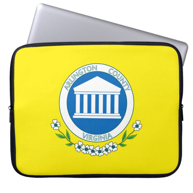 Capa Para Notebook Bandeira de Arlington (Virgínia) (Frente)
