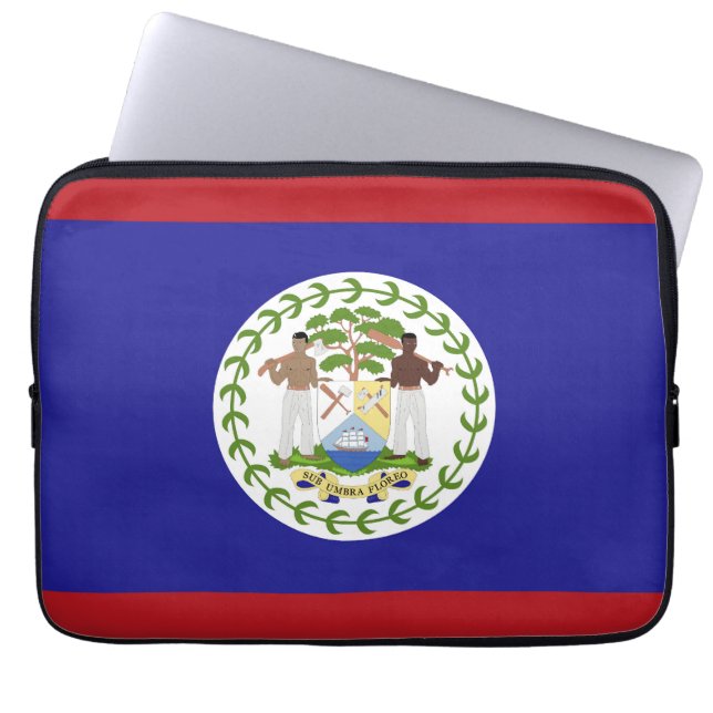 Capa Para Notebook bandeira de Belize (Frente)