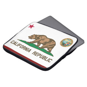Capa Para Notebook Bandeira de Califórnia