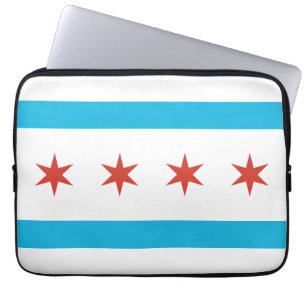 Capa Para Notebook Bandeira de Chicago
