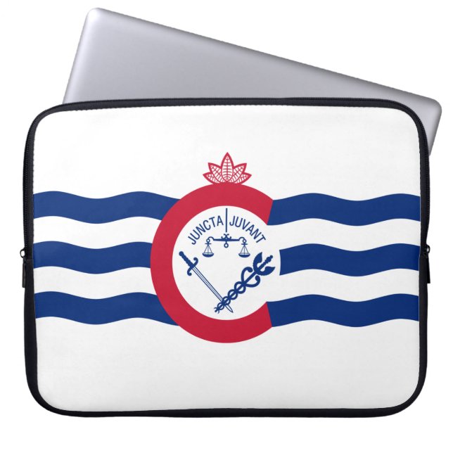 Capa Para Notebook Bandeira de Cincinnati (Ohio) (Frente)