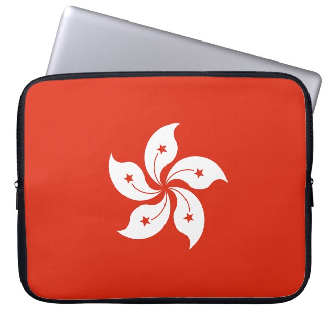 Capa Para Notebook Bandeira de Hong Kong (Frente)