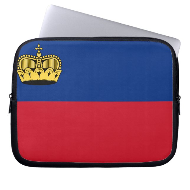 Capa Para Notebook Bandeira de Liechtensteiner (Frente)