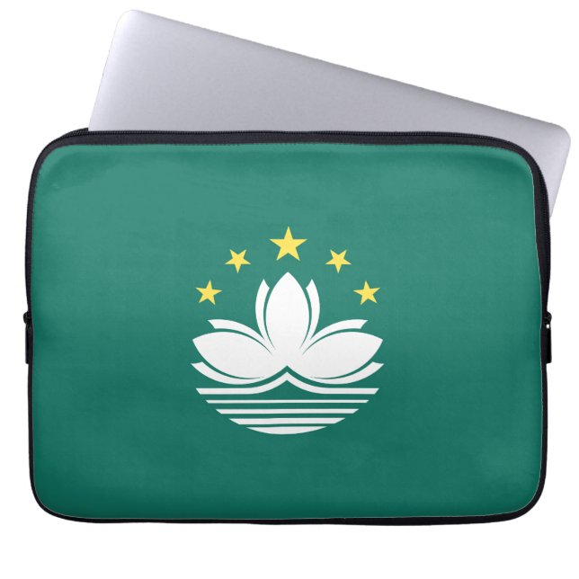 Capa Para Notebook Bandeira de Macau (Frente)