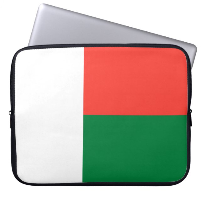 Capa Para Notebook Bandeira de Madagáscar (Frente)