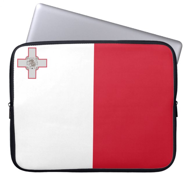 Capa Para Notebook Bandeira de Malta (Frente)