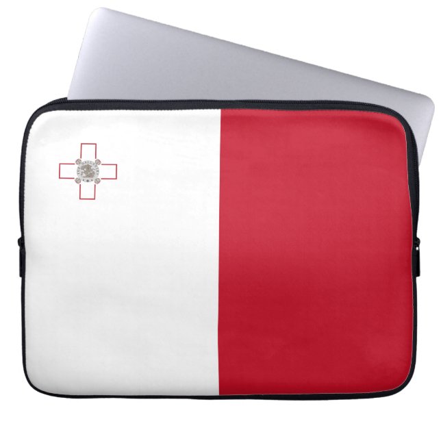 Capa Para Notebook Bandeira de Malta (Frente)