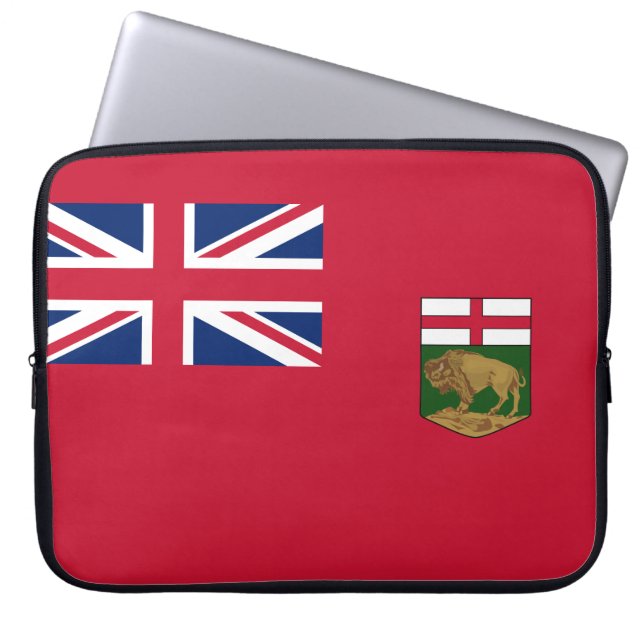 Capa Para Notebook Bandeira de Manitoba (Frente)