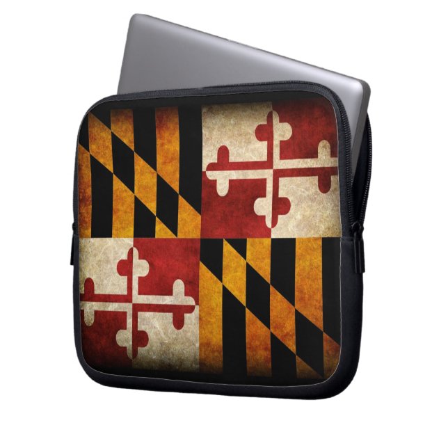 Capa Para Notebook Bandeira de Maryland (Frente Esquerda)