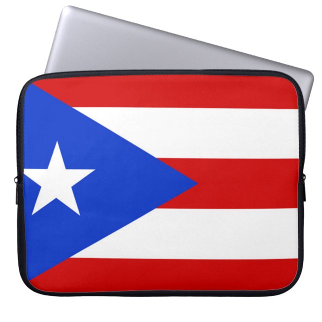 Capa Para Notebook Bandeira de Porto Rico (Frente)