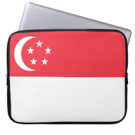 Capa Para Notebook Bandeira de Singapura