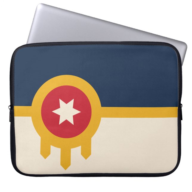 Capa Para Notebook Bandeira de Tulsa (Oklahoma) (Frente)