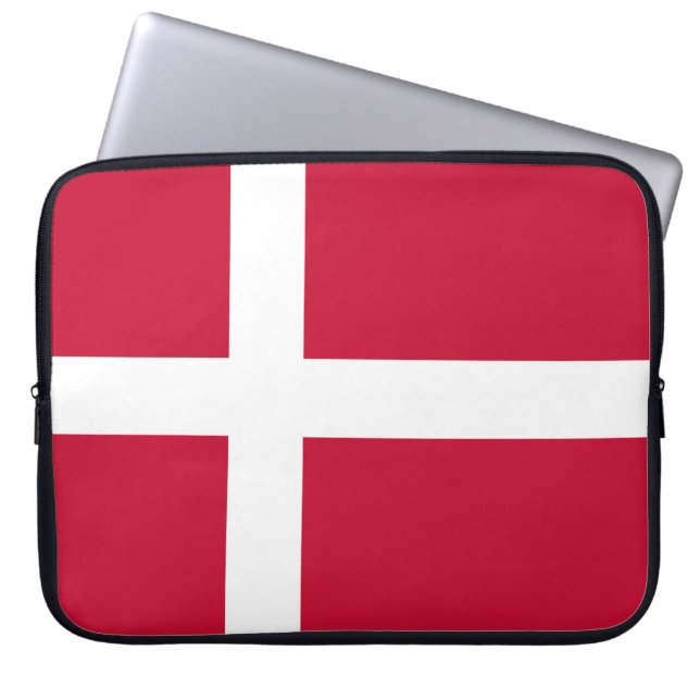 Capa Para Notebook Bandeira Dinamarquesa (Frente)