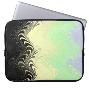 Capa Para Notebook Bandeira do Abstrato Cassgender Pride Boho Wavy Ma