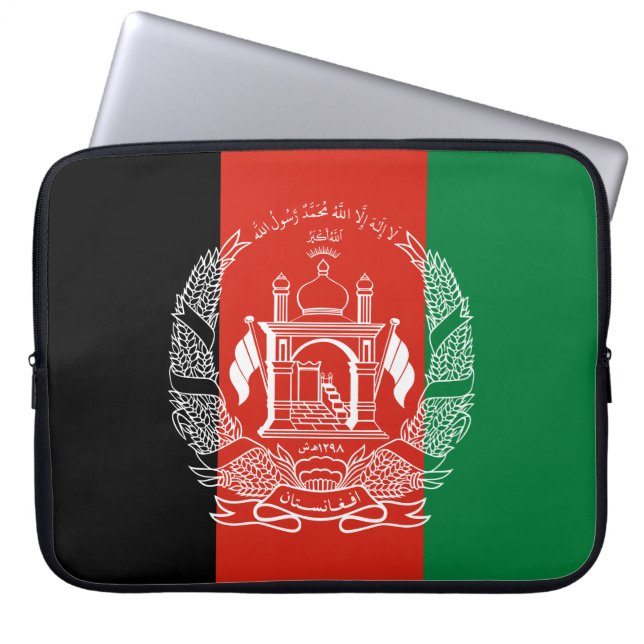 Capa Para Notebook Bandeira do Afeganistão (Frente)