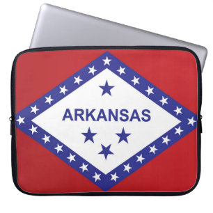 Capa Para Notebook Bandeira do Arkansas, EUA