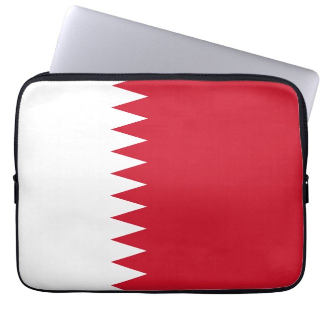 Capa Para Notebook Bandeira do Bahrein (Frente)