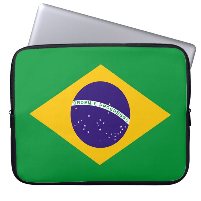 Capa Para Notebook Bandeira do Brasil (Frente)