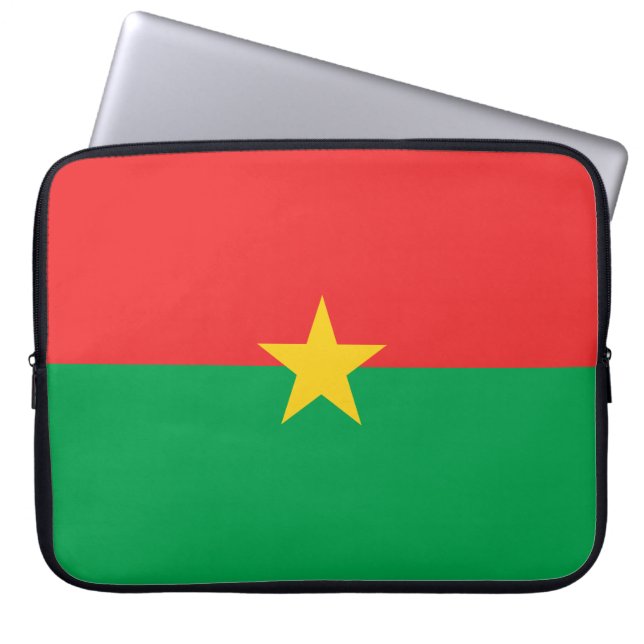 Capa Para Notebook Bandeira do Burkina Faso (Frente)